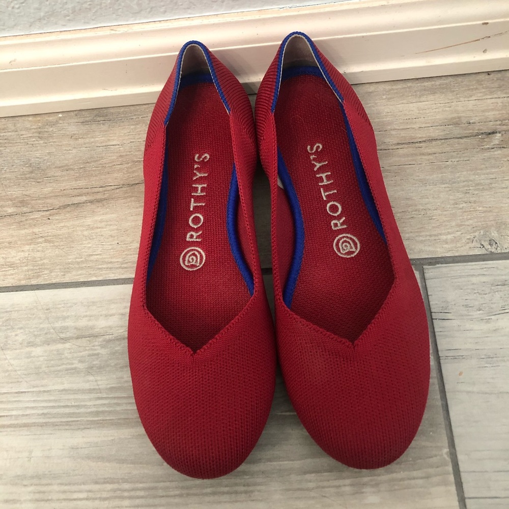 Rothys Scooter Red Flats